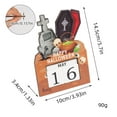 Desk Calendar 20242025 Vmvidoty Halloween Wooden Countdown Calendar