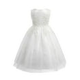 thumbnail image 2 of iiniim Kids Girls Floral Lace Wedding Birdesmaid Long Ball Gowns Birthday Party Fancy Dress up, 2 of 7