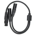 thumbnail image 2 of Cable XLR hembra a macho, JORINDO JD6074 XLR hembra XL Rto XLR Cable de conexión XLR hembra a doble XLR macho Cable diseño aerodinámico, 2 of 8