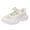 White, variant on Krdevn Girls' Pearl Detail Mary Jane Sneakers, Breathable Mesh Casual Shoes, Trendy Comfortable for Toddlers & Kids,9.5-10 Years