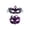 A004- Purple, variant on 2 Pack, Couples Masquerade Masks Black Masquerade Mask for Women and Men Halloween Masks for Adults Venetian Masquerade Masks for Masquerade Party Mardi Gras Accessories Black