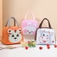 thumbnail image 2 of Bolsa de almuerzo con patrón de animales de dibujos animados, impermeable, gran capacidad, portátil, aislamiento térmico, lonchera, bolsa para mujeres, hombres, tigre, 2 of 5