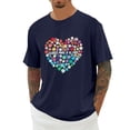 thumbnail image 2 of Wxolcjlv Men's T-Shirts Neurodiversity Awareness Graphic Printed Crewneck Short Sleeve Tee Tops Unisex Summer Casual Support T Shirts, 2 of 4