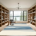 thumbnail image 2 of ODIKA 6'x9' Machine Washable Non-Slip Area Rug, Abstract Navy Blue High Traffic Rug, Blue, 1094065, 2 of 7
