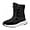 Black, variant on Women's Lightweight Snow boots Waterproof Lace-up Boots Winter Warm Fur Lined Boot High Top Walking Booties