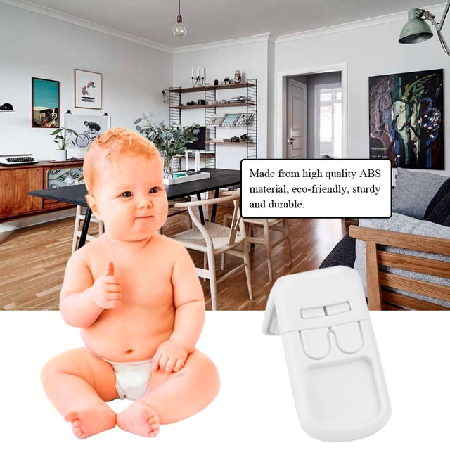 Cerradura De Seguridad Para Bebés NikouMX 5 Piezas ABS Blanco