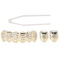 thumbnail image 2 of Gold Teeth Brace, Universal Unique Teeth Brace, Gold-Plated Brass For Lower Teeth Upper Teeth Gold, 2 of 8