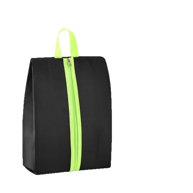 Smell Proof Shoe Bag for Travel Water-resistant Odor Cleat Bag Absorbing Lightweight Golf Soccer Shoe Storage Organizer Pouch with Zipper for Gym Sports Travel Work(Black)