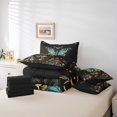 thumbnail image 5 of YST Green Butterfly Bedding Set, 7-Piece, Trippy Bohemian Mushroom, Full, Gothic Moth Dragonfly, 5 of 5