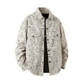 thumbnail image 5 of Xzbqbs Mens Workwear Jacket Button Down Y2k Graffiti Streetwear Shacket Fashion Casual Oversized Lightweight Collared Shirt Jackets, 5 of 6