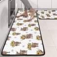 thumbnail image 2 of Kitchen Rugs Sets Of 2,Highland Cow Sunflower Daisy Pattern Anti Fatigue Kitchen Mat Rugs Non Slip Washable,Decorative Kitchen Floor Mats for Kitchen,Sink,Laundry,17"x47"+17"x47", 2 of 5