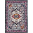 thumbnail image 2 of United Weavers Caledonia Sia Farmhouse Medallion Area Rug, Magenta, 5'3" x 7'2", 2 of 5