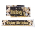 thumbnail image 1 of Large Black and Gold Happy Birthday Decoration Banner for Party Decorations, 1 of 15