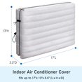 thumbnail image 2 of Forspark Cubierta De Aire Acondicionado Interior Cubiertas De Ca Para Interior Con Cordón Gratuito 17 X 13 X 3,5 Pulgadas (Largo X Alto X Profundidad) - Blanco, 2 of 5