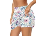thumbnail image 5 of Uorisango Classic Flower Women's Mini Tennis Skirt Casual Fashionable Women's Active Performance Skort Comfortable Polyester Spandex Fabric Soft for Workout Pickleball Running, 5 of 7