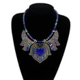 thumbnail image 2 of Yesbay Vintage Women Rhinestone Pendant Bib Necklace Statement Tribal Jewelry Gift,Blue, 2 of 7