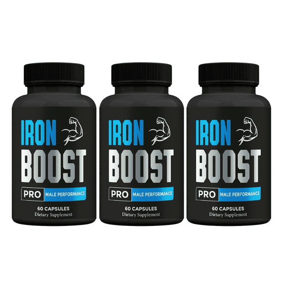 Iron Boost Pro High Performance Supplement, IronBoost (3 Bottle Pack)