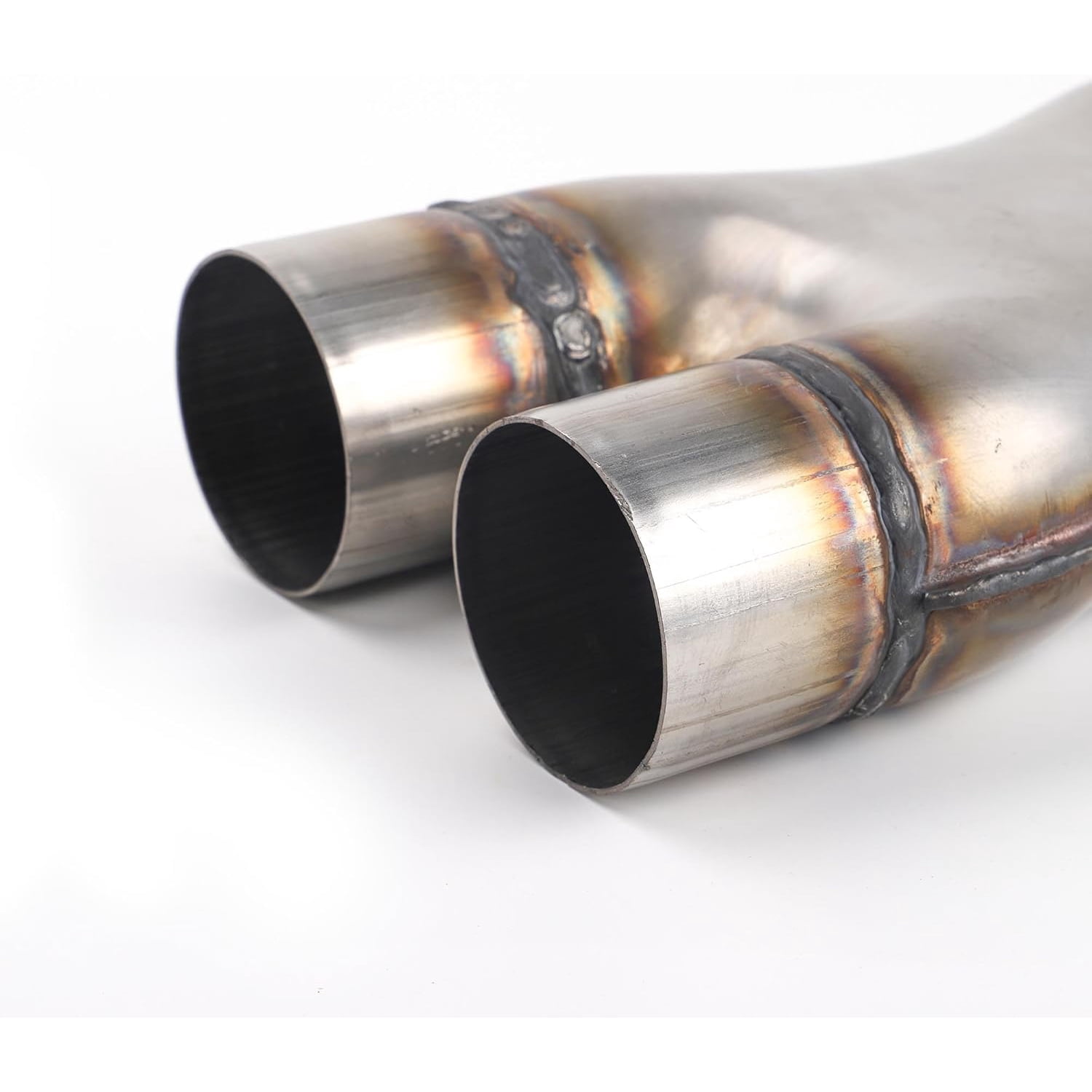 Richeer 2.5 Inch Exhaust X Pipe, 2.5" Inlet 2.5" Outlet 12" Overall Length Stainless Steel Universal Exhaust Pipe Dual 2 1/2 Inch Crossover X Pipe, Weld On