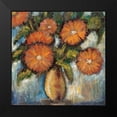 thumbnail image 2 of Tina 15x15 Black Modern Framed Museum Art Print Titled - Orange Poppies I, 2 of 5