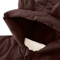 thumbnail image 6 of biudgviw Baby Newborn Snowsuit Zipper Long Sleeve Romper Infant Boy Girl Soft Cute Hoodies Warm Winter Hooded Jumpsuit(Coffee,9-12 Months), 6 of 6