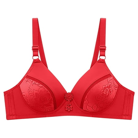 Push Up Sexy Lace Plunge Bra for Women Clearance Wireless Support Lingerie Full Coverage Minimizer Bra Plus Size Comfort Cotton Bralette Breathable Everyday Bars Gathering Underwear