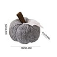 thumbnail image 4 of Cosecha Calabaza Ganchillo Calabazas Punto Otoño para Bodas (gris), 4 of 4