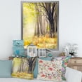 thumbnail image 3 of Designart 'Bright Sunshine Through The Yellow Forest Trees II' Traditional Framed Art Print, 3 of 4