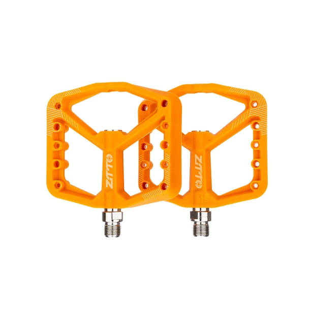 Advancent ZTTO 1 par de picos de eje de acero de pedal plano de bicicleta pines reemplazables de color sólido pedales de bicicleta de superficie Ciclismo Naranja