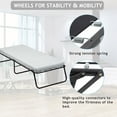 Dkelincs Foldable Twin Size Portable Guest Bed with 3 inch Foam