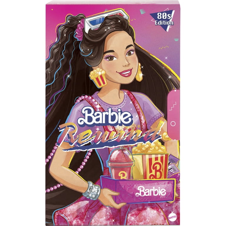 Barbie Rewind 80s Movie Night Doll with Nostalgic Barbie Rewind 80s Movie Night Doll with Nostalgic