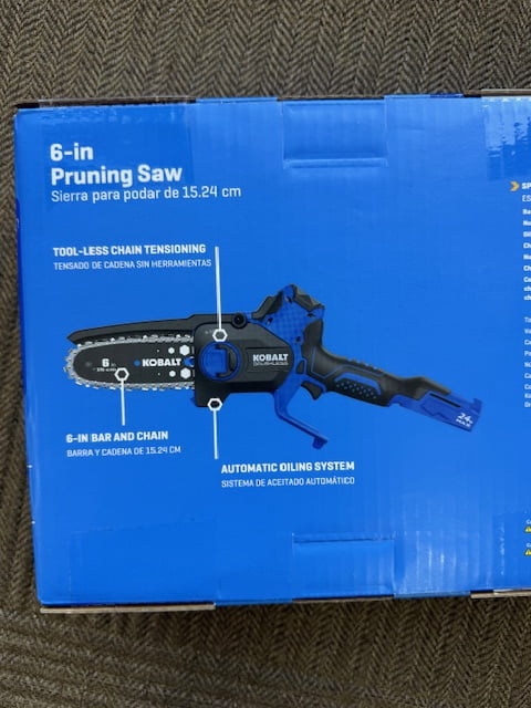 Kobalt 24-volt 6-in Battery Chainsaw Battery Not Included Charger Not Included