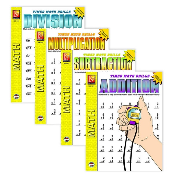 REMEDIA PUBLICATIONS Exercices Mathématiques Chronométrés 4-SET BOOKS
