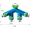 thumbnail image 6 of GREEN MOUNT Garden Hose Connector Tap Splitter, Y Hose Connector, Easy Grip Splitter with Shut-Off Valves, 4 Way, 6 of 8