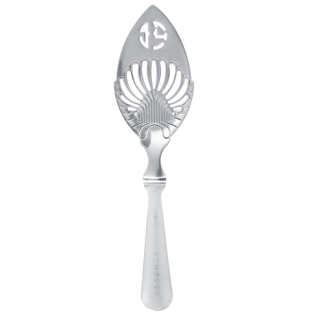 Nimoa cuillère à absinthe-304 Acier Inoxydable de Conception Unique Bar à Cocktail Tasse en Verre Filtre à Boire cuillère en Absinthe (Argent Classique)(?????)