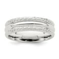 thumbnail image 6 of 925 Sterling Silver 6mm Polished Fancy Band Ring Size 8, 6 of 7