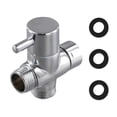 thumbnail image 1 of Brass Metal Shower Arm Diverter Valve 3 Way Water Separator 20mm Shower Tee Adapter for Handheld Showerhead., 1 of 5