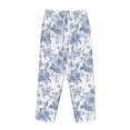 thumbnail image 3 of Lsque Rose Flowers Print Women's Pajama Pants, Lounge Pant - Comfortable Home Wear,Elastic Waistband, Stylish Design-Small, 3 of 9