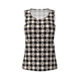 thumbnail image 6 of Sigee Black Plaid Heart for Women's Workout Tank Top,Running Tank Tops,Sleeveless Gym ClothesLarge, 6 of 8