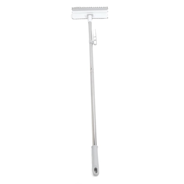 Cepillo de Piso 2 en 1, Largo, Fácil de Agarrar, Cepillo Giratorio de 180 Grados para Limpiar Pisos de AzuleJos de Cocina y Binado