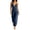 A239-Dark Blue, variant on Womens Halter Spaghetti Strap Jumpsuit V Neck with Pocket Loose Casual Summer Vacation Cropped Romper