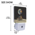 thumbnail image 4 of Yayeee LED Plug in Night Light for The Home with Auto Dusk to Dawn Light Sensors, 2 Pack, Sitting on The Moon, 4 of 6