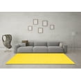 thumbnail image 3 of Ahgly Company Indoor Rectangle Abstract Yellow Contemporary Area Rugs, 5' x 7', 3 of 4