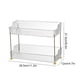 thumbnail image 5 of Matsuzay Gabinete resistente para baño, Pedestal de almacenamiento, estante transparente, adiós, desordenado, con solución funcional Almacenamiento y organización del hogar color transparente 2, 5 of 6