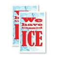 thumbnail image 4 of We Have Bagged Ice 24" x 36" Double Sided A-Frame Sidewalk Sign Includes 2 Installed Decals Foldable Portable White Signicade Sandwich Board Refreshing Supplies Local Shops Bold Signage, 4 of 6