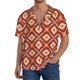 thumbnail image 1 of Fotbe 70s Retro Style Camisa Estampada de Manga Corta para Hombre, Casual de Verano, Estilo Playero, Sin Arrugas-3X-Large, 1 of 5