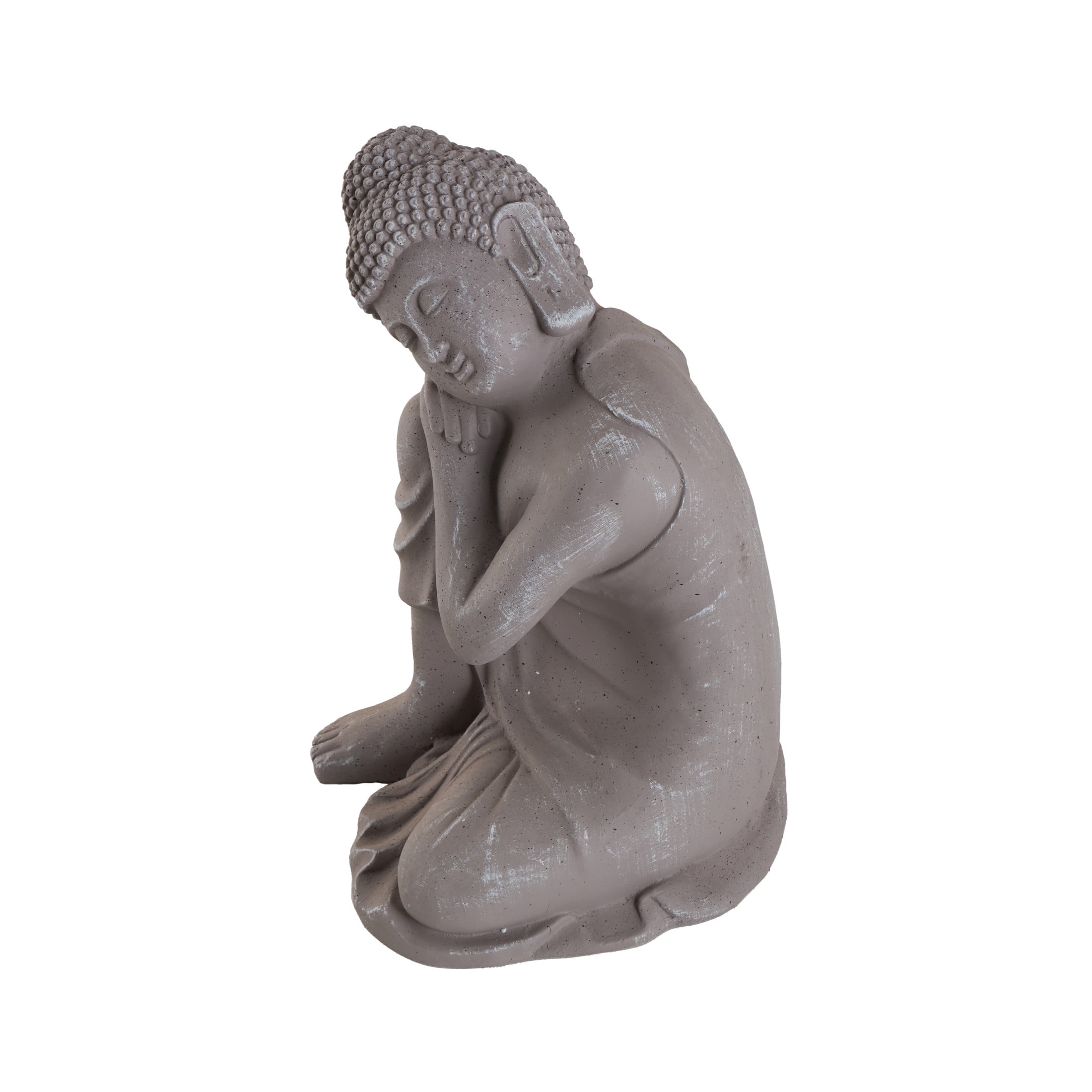 DecMode 20" Indoor Outdoor Meditating Buddha Garden Sculpture