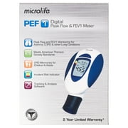 Microlife (Deluxe Kit) Digital Peak Flow Meter PEF / FEV1 / Early Asthma Attack Detection