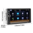 thumbnail image 3 of Reproductor MP5 Bluetooth para coche, multilingüe, de 7 pulgadas, reproductor de audio y video multifuncional para coche, radio, 3 of 9