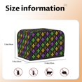 thumbnail image 5 of Balery Mardi Gras1 Pattern Oven Cover Kitchen Bread Machine Protector, 2 Slice Toaster Cover for Home, Anti Dust Fingerprint Coaster Cover, 5 of 7