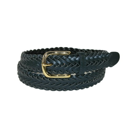 Boy's Leather Braided Uniform Dress Belt